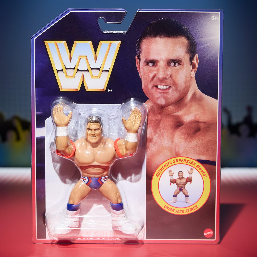 WWE Retro Action Figure 4-Pack Bundle Including British Bulldog, Shawn Michaels, Alundra Blayze, & Isaac Yankem