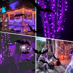 weillsnow 500 LED Halloween String Lights,164 FT Twinkle Lights Waterproof