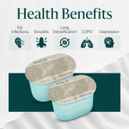 Clearlight Saline & Cleaning Capsules for Halo ONE Halotherapy Device - Natural Respiratory Support - Allergy, Acne, Eczema & Breathing Relief Pods