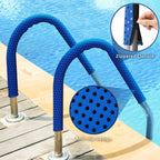 Neoprene Zippered Pool Handrail Cover 6 Feet Slip Resistant Rail Grip for Swimming Pool Hand Railing Cover