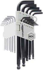 Amazon Basics Hex Key Allen Wrench, Long Arm, Ball End, Metric and Standard Sizes, Chrome Vanadium Steel, 26-Piece with Storage Case