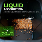 Trash Can Deodorizer 1.5lbs - Outdoor Trash Can Deodorizer & Liquid Waste Absorber, (Made in USA) Biodegradable Trash Can Odor Eliminator, Neutralizes Garbage Smells & Absorbs Liquids - 7 Cups