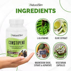 Naturalslim Magnesium Oxide - Constipend for Constipation Relief, Colon Cleanser & Stool Softeners for Women & Men with Magnesium Citrate, Aspartate, & Olive Extract - 120 Vegetable Capsules 2 Pack