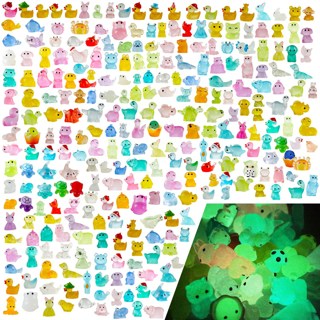 ACXZYYJ 300 Mini Resin Animals Styles Variety Tiny Animals Figures Miniature Little Small Animal Figurines Bulk for Micro Fairy Garden Landscape Accessories Hide Crafts Decor Aquarium