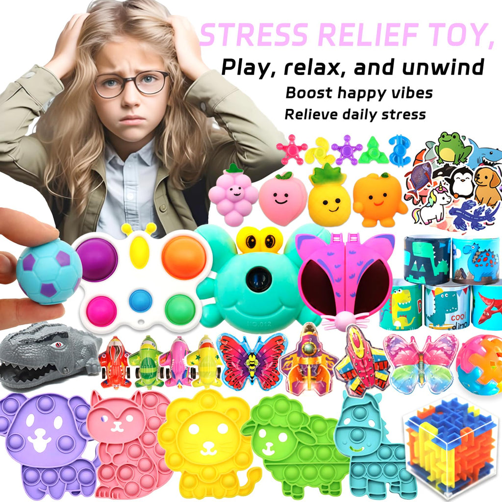 1000 Pcs Party Favors for Kids, Fidget Toys Bulk, Treasure Box Toys for Classroom Prizes, Goodie Bag Stuffers Pinata Fillers, Carnival Birthday Stocking Stuffers for Boys Girls, Prize Box Toy for Kids