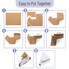Mr. Pen- Adjustable Cardboard Corner Protectors, Fits 1", 1.5", 2.1" Frames, 100 Pack, Bulk Edge Protectors for Shipping, Paintings, Picture Frame, Packing Item Edge Protection