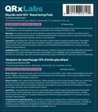 QRxLabs Glycolic Acid Pads - Radiance Pads with AHA for Face & Body - Exfoliates Skin Surface - Helps Tone & Brighten Skin, One-Step Makeup Prep - Acne Treatment Clearing - Daily Pads - 50ct