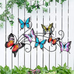 POXOHO Metal Butterflies Outdoor Decor, Indoor & Outdoor Decor, 22"×13.3"