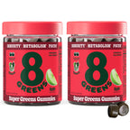 8Greens Supergreens Gummies | Super Greens Powder Superfood Gummy for Metabolism, Immunity & Focus, Digestive Health Enzymes, Organic: Chlorella, Spirulina, Aloe Vera, Apple Flavor, 100 Count