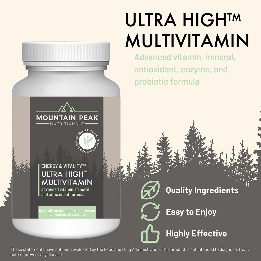 Mountain Peak Nutritionals Ultra High Multivitamin Men & Women 180ct
