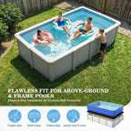 UIRWAY 12 x 20ft Rectangle Pool Liner Pad for Above Ground Pool, [2026 New 300G/M² Thicker Heavy Duty] Black Geotextile Swimming Pool Floor Liner, Puncture Resistant Pool Base, Weed Barrier Protection