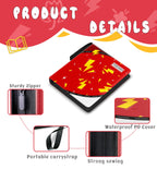 Trading Card Binder 9 Pocket,Card Binder 900 Pockets,Card Book Holder Cards with 50 Removable Sleeves,3-Ring Zip Design MTG/TCG/Sport Collectible Trading Card Albums Gifts for Boys and Girls (Red)