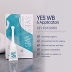 AH! YES WB- Organic Water Based Personal Lubricant with Aloe Vera, pH Matched, x6 Apps 0.17fl oz
