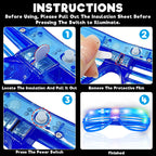 TURNMEON 20 Pack LED Glasses Halloween Party Favors 6 Colors Light Up