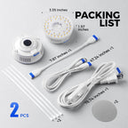 Barrina Orbgrow OG09 Puck Grow Light, 18W(2 x 9W), 5000K, 2 Packs, White