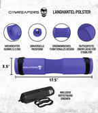 Gymreapers Barbell Squat Pad - Protective Bridge Pad For Hip Thrust, Squats, Lunges - Hip Support, Neck Protection For Bar (Purple)