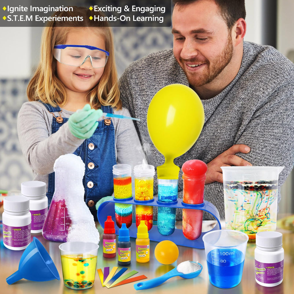 UNGLINGA 272 Experiments Science Kit for Kids, Chemistry Set, S.T.E.M Toys Boys Girls Birthday Gifts, Volcano, Crystal, Magic, Physics Lab Educational Learning Project