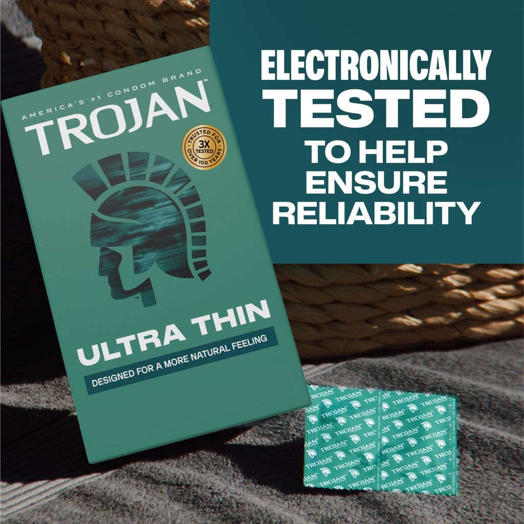 Trojan Ultra Thin Latex Condoms for Men, 36 Count