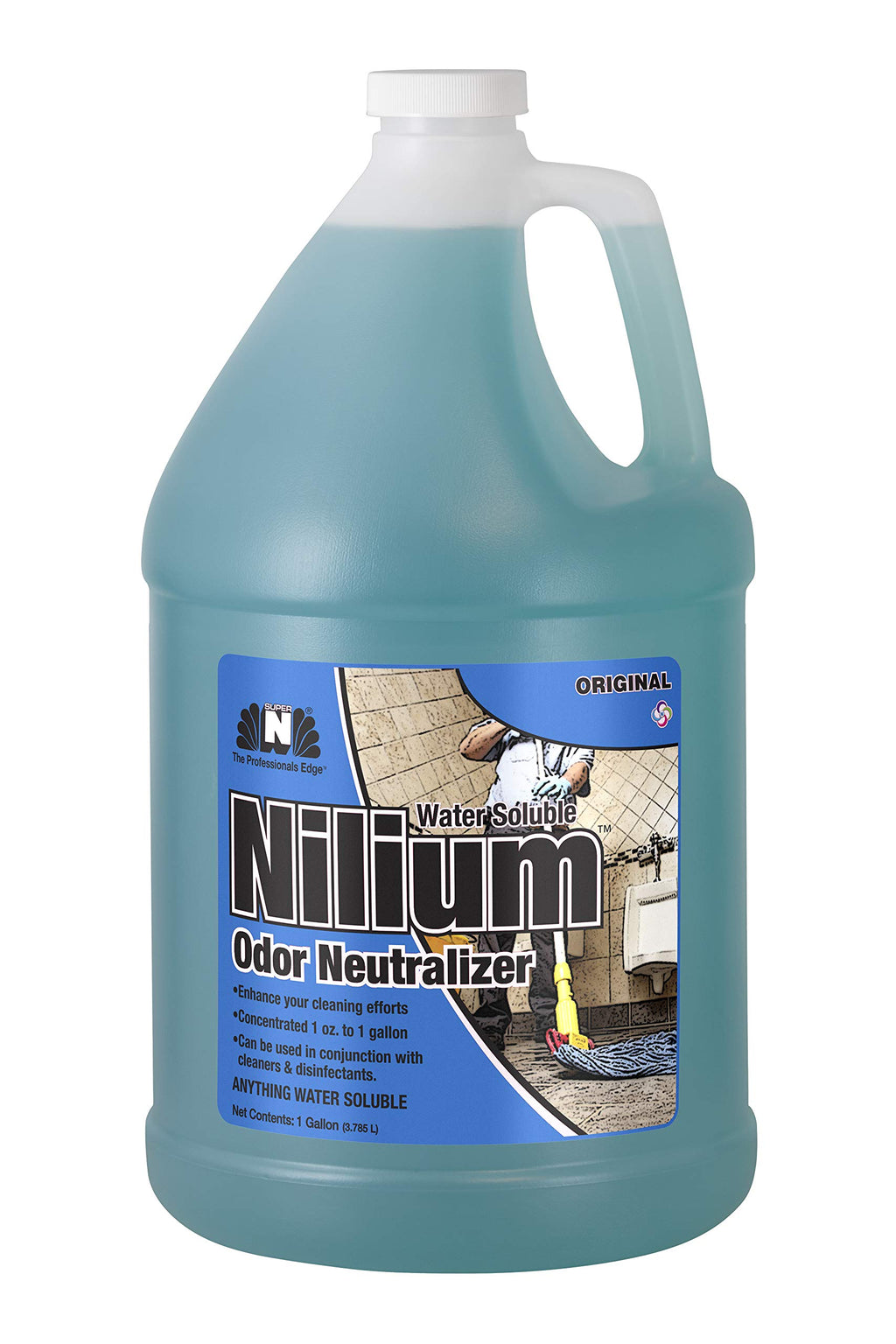 Nilium Water Soluble Odor Neutralizer concentrate by Nilodor, Original, 1 gallon, (128 WSO) 11.75" Height, 6" Width