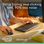 Logitech MK295 Full Size Silent Wireless Keyboard Mouse Combo - Graphite