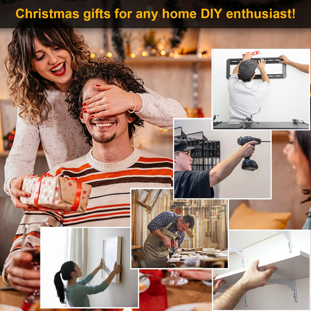 Stud Finder Wall Scanner - 5 in 1 Stud Finder Tool w/Smart Chip and HD LCD Display, Stud Detector Beam Finders for the Center and Edge of Wood AC Wire Metal Studs Joist Pipe (‎Bark)