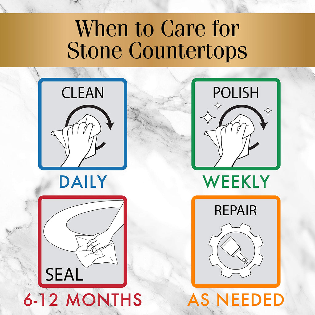 Stone Care International Granite Cleaner - 32 Fluid Ounces (2 Pack) Granite Marble Quartz Tile Travertine Limestone Slate Clean