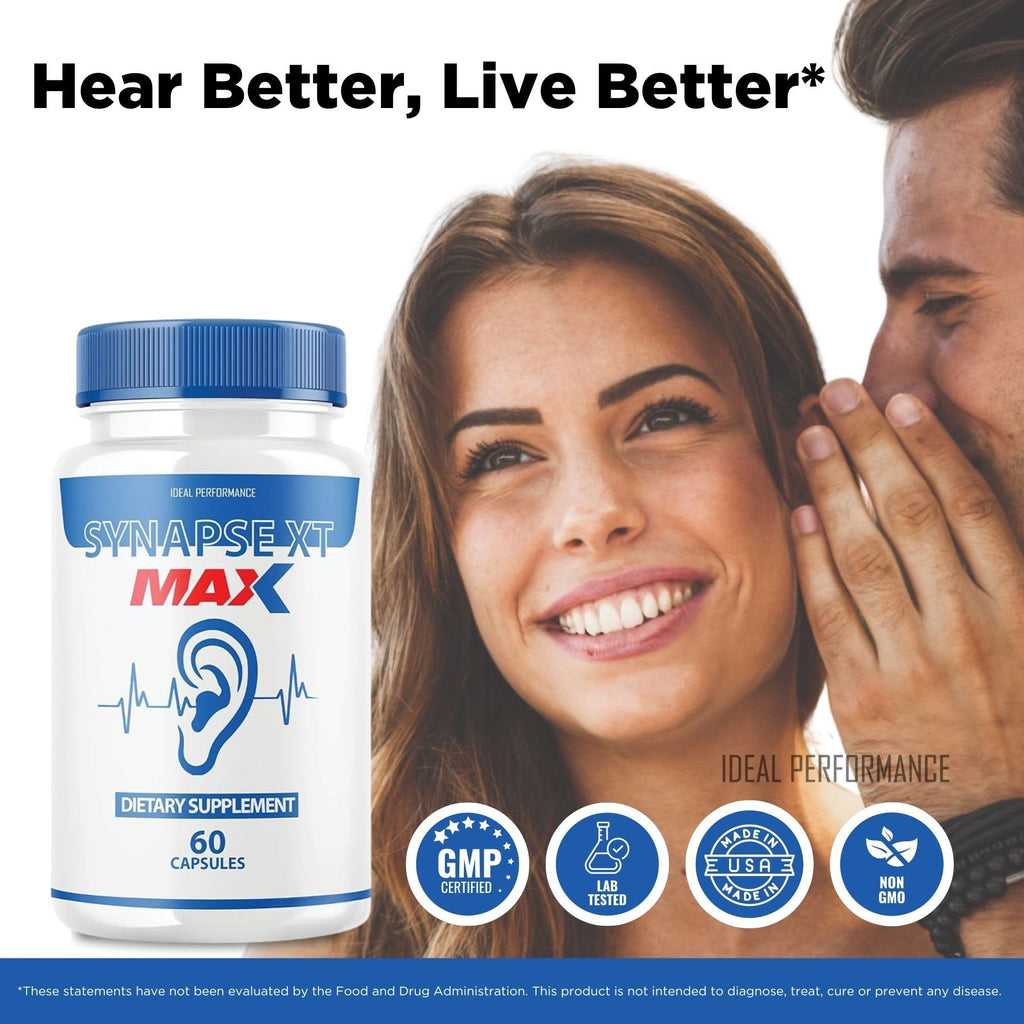 IDEAL PERFORMANCE (5 Pack) Synapse XT Max Tinnitus Supplement Pro Premium Relief Pills (300 Capsules)