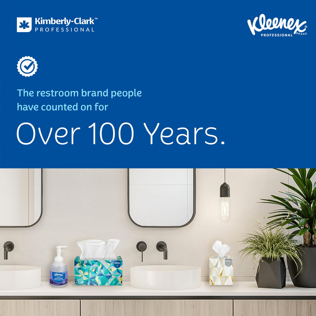 Kleenex® Universal Hard Roll Paper Towels, Bulk (50606), Hardwound 1.75" Core, Premium Absorbency Pockets™, White, (600'/Roll, 6 Rolls/Case, 3,600'/Case)