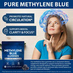 Methylene Blue Gummies 5mg Per Serving, Supports Cognitive Function, Cellular Energy, Mental Focus, Antioxidant Activity, 99.9% Pure, Vegan | 30 Gummies