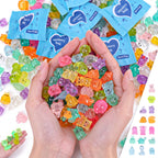 TfruKiet 270 pcs Mini Glow in The Dark Animal Resin Models, Resin Animals Mystery Bags, Individually Wrapped Blind Bags Tiny Animal Figurines, Collectible Mini Animals for Fairy Garden, DIY Crafts