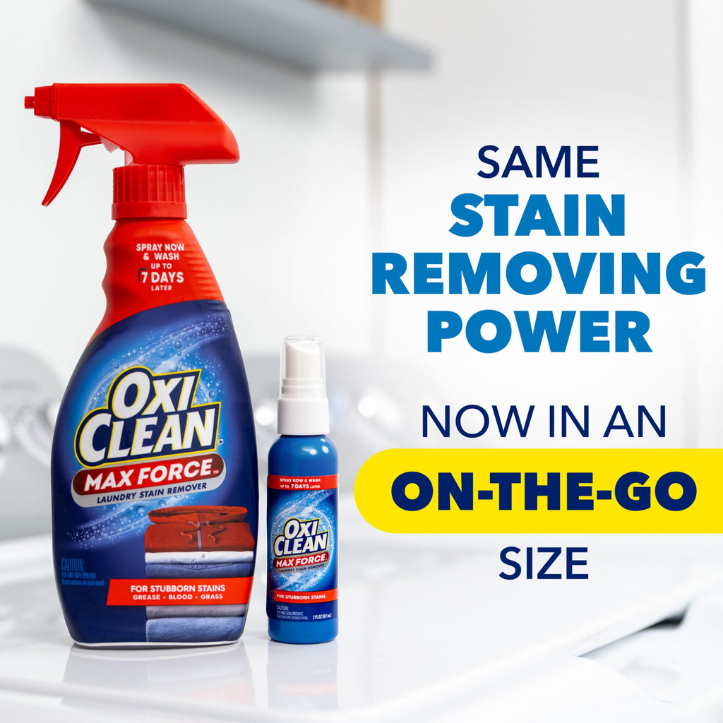 OxiClean Max Force Laundry Stain Remover Spray Refill, 48 fl oz (Pack of 4)