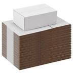 8x5x3 Shipping Boxes Set of 40, White Kraft Corrugated Cardboard Small Boxes Mailers for Packaging(20.3x12.7x7.6 cm)