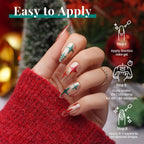 Beetles Christmas Gel Nail Polish, Red Sparkle Green Glitter Gold Silver