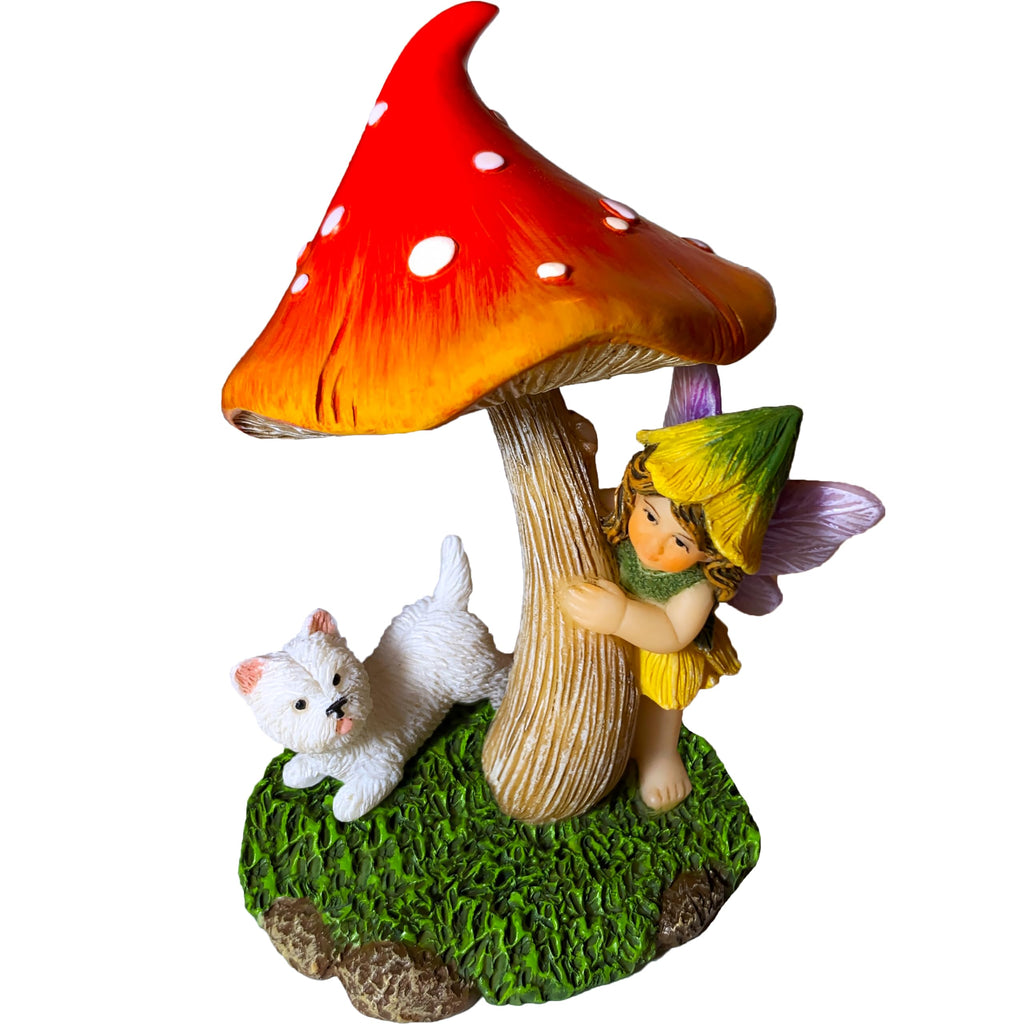 Mood Lab Fairy Garden Figurines - Hide and Seek Set - Miniature Decorative Statues & Accessories - Outdoor & Indoor Garden Decor