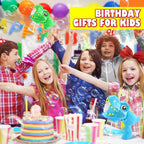 Yunaking Kids Bubble Gun 2 Pack, Dino Bubble Machine for Boy Girl Toys Gift