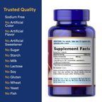Puritan's Pride Naturally Sourced Cranberry One Per Day Fruit Concentrate 500mg, 50:1 Dietary Supplement for Urinary Tract Support, 4 Month Supply, 120 Rapid Release Capsules
