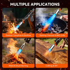 Powerful Propane Torch,36.7" Extra Long Blow Torch & Flamethrower with Trigger,Heavy Duty Cooking Searing Torch for Fire Starting,Grilling,Searing Steak & Weeding(Propane Tank Not Included)
