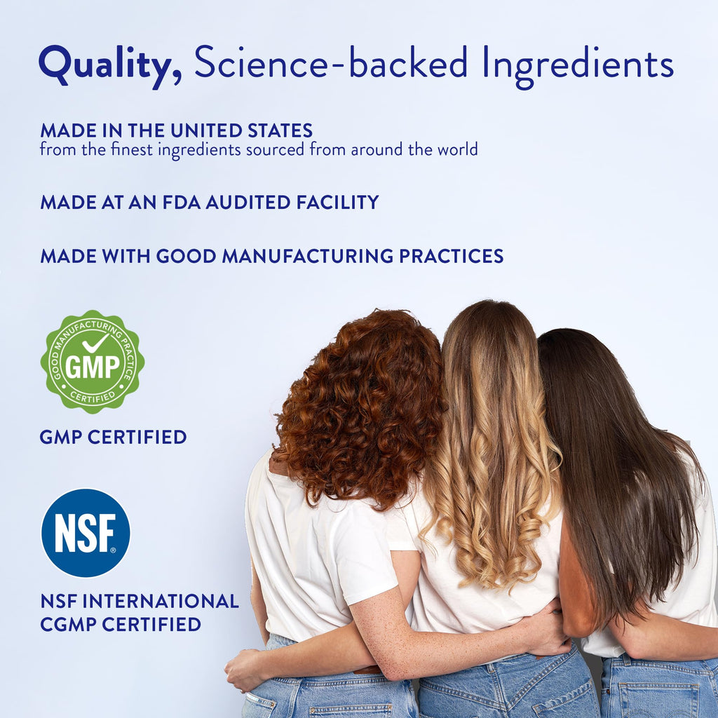 Routine Wellness Hair Growth Supplement – CLINICALLY Tested Thicker, Fuller-Looking Hair Support with Biotin & Key Nutrients, Vegetarian & Gluten-Free Vitamins - 3 Bottles, 90 Day Supply