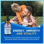 (2 Pack) Magnesium Glycinate Liquid for Kids, Kids Magnesium Liquid Drops Supplement with L-Theanine, Calcium, Zinc, Vitamin D3 K2 for Sleep Calm Relaxation Brain Bones Focus, Grape Flavor 4 Fl Oz