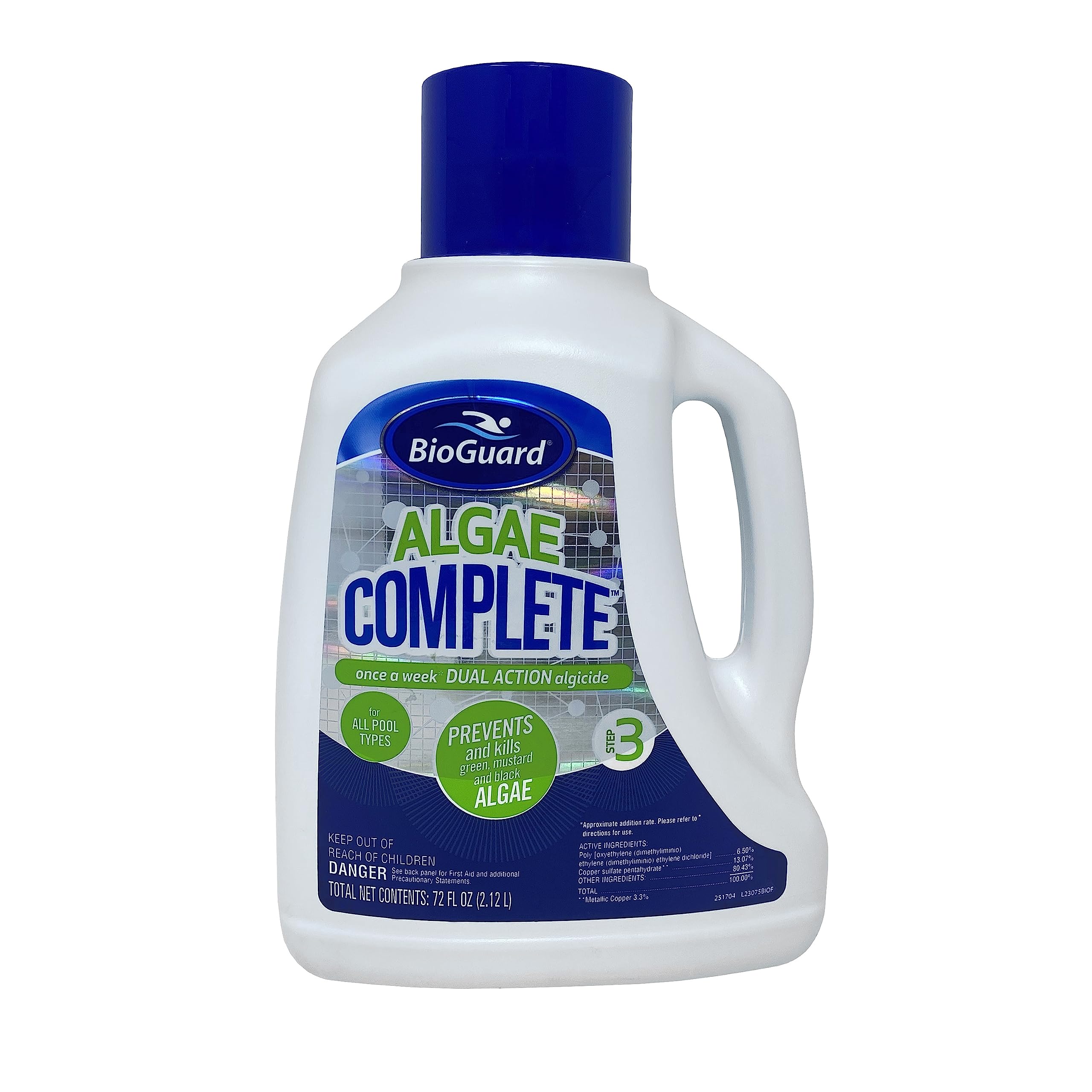 Bio Algae Pro BioGuard Algae Complete, 2L, Single, Dual Action Algaecide, Non ...