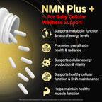 I LOVE HEALTH NMN Complex Plus+ for Women & Men with NAC, Alpha Lipoic Acid, CoQ10 & Resveratrol – 5-in-1 Cellular Energy & Healthy Aging Support – 60 Capsules, Non-GMO, Made in USA