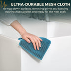 2 Pack Turtle Hot Tub Scum Absorber, Floating Scum Sponge for Spa Hot Tub – Oil Absorbing Hot Tub Scum Sponge with Mesh Cleaning Cloths, Essential Hot Tub Accessories to Help Keep Water Clear
