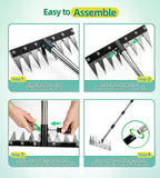 Weeding Rake Puller Tool for Garden,Heavy Duty Iron Weed Puller Cutter Tool