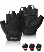 SIMARI Breathable Workout Gloves for Men & Women, Weight Lifting Gloves with Padded, Grip, Full Palm Protection, Gift for Gym Exercise, Cycling, Weightlifting Training, Fitness, Black, Size XS