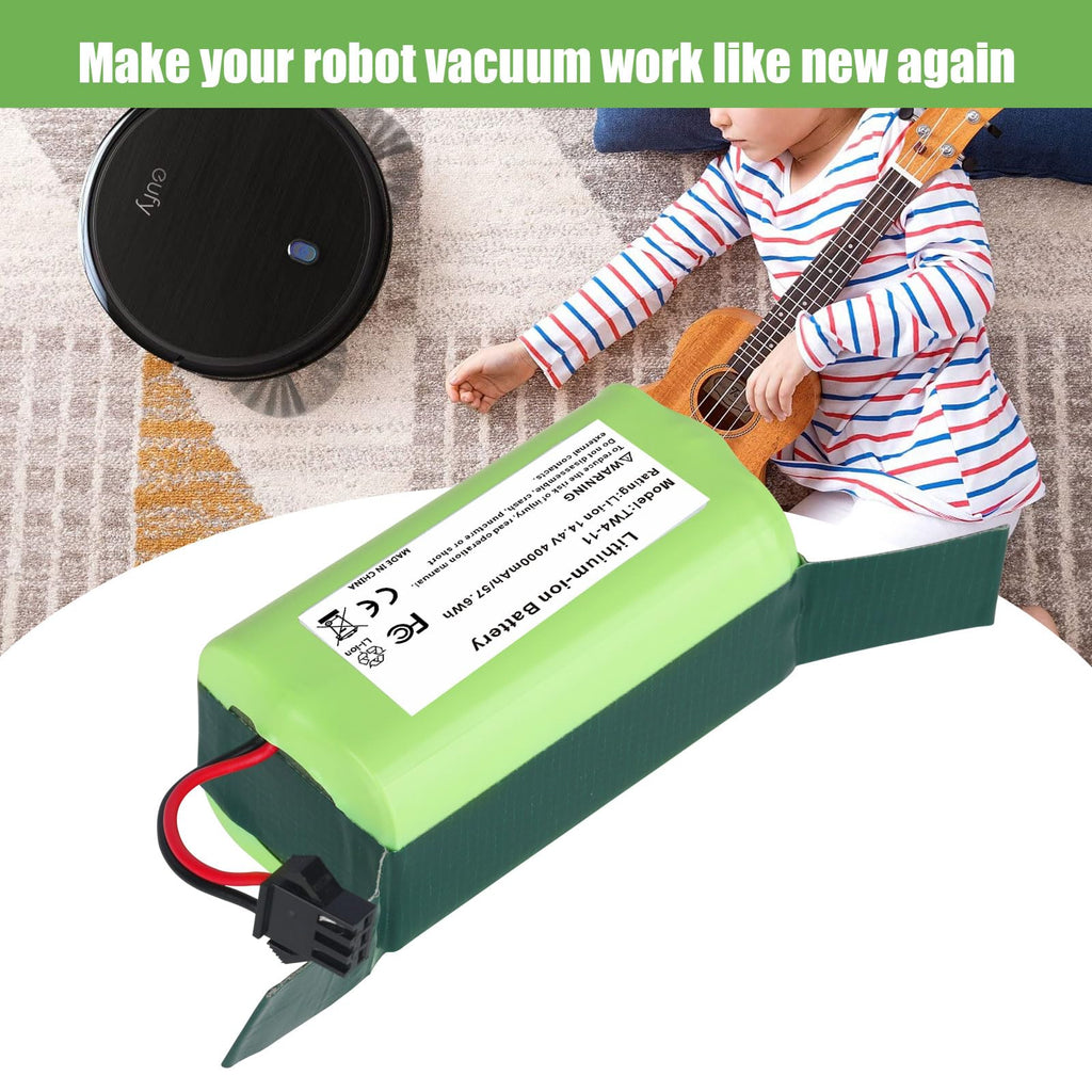 4000mAh 14.4V Replacement Battery for Eufy, Ecovacs Deebot Robot Vacuum