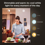 Philips Hue Smart 60W A19 LED Bulb - White and Color Ambiance Color-Changing Light - 2 Pack - 800LM - E26 - Indoor - Control with Hue App - Works with Alexa, Google Assistant and Apple Homekit