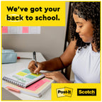 Post-it Super Sticky Notes, 3 x 3 in, Assorted Brights, 24 Pads