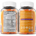 1Pack Fiber Gummies for Adults with Psyllium Husk, 7G(Soluble + Insoluble) Daily Prebiotic Fiber with Inulin, FOS, Guar Gum, Multivitamins for Daily Digestive Health, Regularity Gut Support,Sugar Free