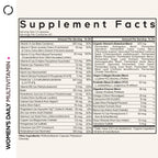 Codeage Women’s Daily Multivitamin, 25+ Vitamins & Minerals, Fermented, Organic Whole Foods, Probiotics Supplement - Vitamin A, B, C, D, E & K, Omega 3, Zinc – Vegan - 120 Capsules