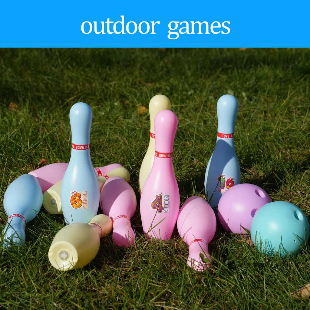 Zloveleexr Light Up Bowling Set, Glow in The Dark Bowling Pins,